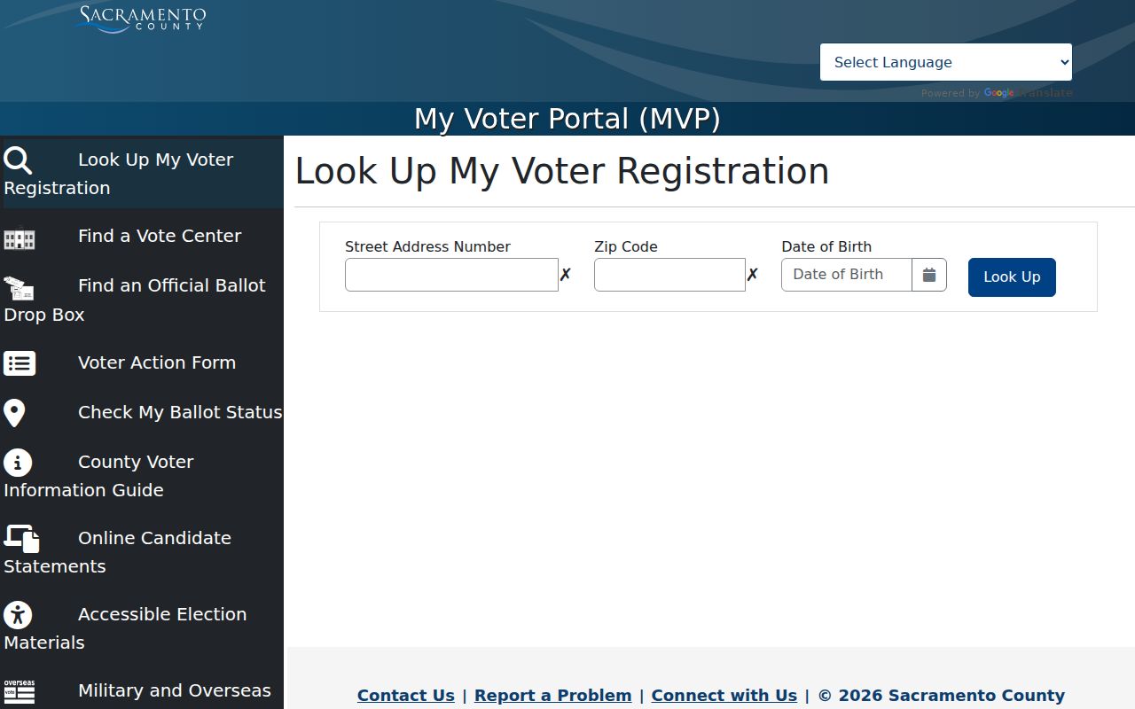 Elk Grove voter records in Sacramento County My Voter Portal